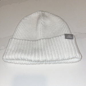 Adidas Knit Beanie Hat‎ White NWOT